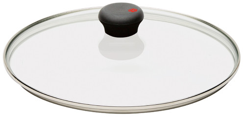 Couvercle Cookway en verre 22 cm bouton noir avec coccinelle